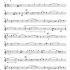 Notenblatt mit Titel: "Im Zeichen der Musik", Konzertmarsch von Tobias Paier, für B-Flügelhorn. Marschtempo: 116.