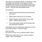 Text besagt, wie man mit Idioten umgeht, ohne zu verzweifeln. Themen: Verständnis, Strategien und Selbstschutz.