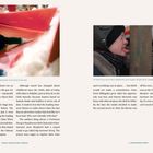 Links: „Ralphie’s visit to Santa at Higbee’s department store doesn’t end well.“  
Rechts: „It’s true! If you try to lick a metal pole, your tongue will get stuck—maybe forever!“