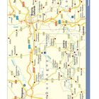 „Périgord noir“, „Dordogne“. Eine Landkarte zeigt Straßen und Orte in der Region Périgord noir in Südwestfrankreich.