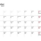 Kalender für Oktober 2027 mit markierten Feiertagen: 3. Oktober "Tag der Deutschen Einheit", 31. Oktober "Halloween".