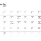 November 2027 Kalender. Feiertage: 1. Allerheiligen, 11. Martinstag, 17. Buß- und Bettag, 21. Totensonntag, 28. 1. Advent.