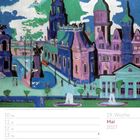 Kalenderseite, Gemälde von Ernst Ludwig Kirchner, "Schlossplatz" (1926). 19. Woche, Mai 2027.