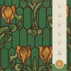 Die Illustration zeigt Daten: Mo 10, Di 11, Mi 12, Do 13, Fr 14, Sa 15, So 16 (Pfingstsonntag). Monat: Mai. Dekorative gelbe Blumen.