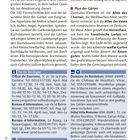 Text oben: 134 Tal der Dordogne. 

Mittig: Plan der Gärten.

Unten: Kontaktinfos und Beschreibungen zu Touristenbüros, Hotels und Transportlinien.