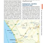 "Die Küste zwischen Walvis Bay und Cape Cross" in Rot, mit Text über Namibias Küste. Karte unten zeigt zentrale Küste.