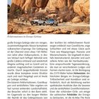 **254 Damaraland, Kaokoveld und Skelettküste**

Große Felsformationen im Erongo-Gebirge. Im Vordergrund zwei Geländewagen und Wanderer.