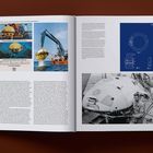 Texte: "Rolex Ref. 1965 Sea-Dweller," "Self-propelled Washington," "We take it," "We test it," "We're tough enough." 
Zeigt technische Illustrationen und Fotos eines U-Boots.