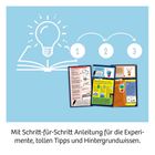 Mit Schritt-für-Schritt Anleitung für die Experimente, tollen Tipps und Hintergrundwissen. Drei illustrierte Seiten.
