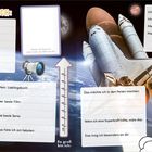 Formular mit Titeln wie "DAS BIN ICH", "MEIN LIEBLINGSTIER", "So groß bin ich", Weltraumthema mit Rakete.
