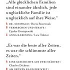 Quiz mit zwei Fragen über Buchanfänge und passenden Autoren. Optionen A, B, C sind gegeben.