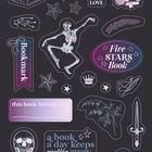 Bunte Illustrationen und Texte wie "Bookmark", "with LOVE", "Five STARS Book", "my rating ★★★★☆".