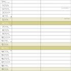 Kalenderseite für Juni. Oben ein Korb mit Wein und Äpfeln, gehalten von zwei Personen in Jeans.