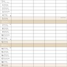 Kalender für Juni mit einer getigerten Katze unter einem Korb. Feiertage: "Tag der Umwelt", "Sommeranfang", "Siebenschläfer".