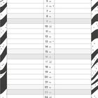Kalender für Mai mit Wochentagen SA bis MO. Notizen unten zu Feiertagen in DE, AT, CH. Schwarz-weißes Zickzackmuster.