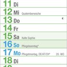 Kalender: Mai 2027, Feiertage wie Maifeiertag und Christi Himmelfahrt, Wochenzahlen, Mondphasen; grünes Design.