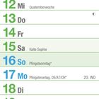 2027 MAI, Feiertage: 1. Mai, 9. Muttertag, 16. Pfingsten, 17. Pfingstmontag, 27. Fronleichnam.