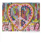 05. Kalenderblatt mit farbenfroher Illustration von Joens. Herzform mit Stadtlandschaft, fröhlich-verzierte Muster, lachende Gesichter.