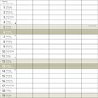 Kalenderseite für Juni: Oben rote Seerose auf Wasser, jeweils Wochenbeginn Montag, Umwelt- und Sommeranfang markiert.