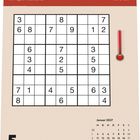 Text: "DENK SPORT das tägliche SUDOKU", "DUMONT 2027", "5 Dienstag", "Januar 2027". Sudoku-Rätsel und Kalender.