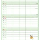 Kalenderblatt für Mai mit Feiertagen. Oben "Name", unten "liebe ist... die Enkelkinder für einen Tag zu nehmen".