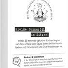 Rentnerkalender ALPHA EDITION. Kleine Gymnastik im Sitzen! Illustration: Person im meditativen Sitz. Januar 24 Donnerstag, 25 Freitag.