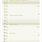 Kalenderseite mit Überschrift "Mai". Feiertage wie Maifeiertag, Christi Himmelfahrt, Pfingstmontag sind markiert.