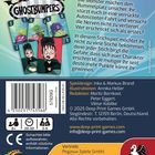 Inhalt: 110 Karten, 1 Spielanleitung. Die Monster machen den Rummelplatz unsicher. "GHOSTBUMPERS" Logo oben.