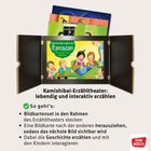 Kamishibai-Erzähltheater mit Karten zum Auswechseln, Ratschläge für lebendiges Erzählen und Interaktion mit Kindern.