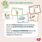 Gefühle sind immer und überall. Eddie das Gefühlsmonster zeigt Kindern Wochentage, Wetter und Gefühle.