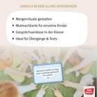 Text: „EINFACH IN DEN ALLTAG INTEGRIEREN“, vier Punkte darunter. Kinderhände und ein Schild in der Mitte. Logo „DON BOSCO“.