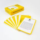 Karten mit Texten über Jane Austen aus einem gelben "Reclams Literatur-Quiz" Set.