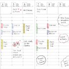 Kalenderseite mit handschriftlichen Notizen: "Date w/Ryan", "No Classes", "Practicum Day", "Lunch w/Emily", "Prepare for Seminar".