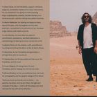 Widmung mit Dank an mehrere Personen für ihre Unterstützung und Freundschaft. Rechts steht eine Person vor Pyramiden.