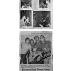 Texte: "MY FIRST BIG BREAK", "The Total Environment: Local Rock Group", "Bayonne Rock Group Hopes For Its 'Big Break' Today". Zeitungsartikel mit Bandfotos.