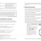 "D: Discussion and evaluation; E: Reflection; Insights; Supporting students’ understanding of assessment; Teaching self-assessment."
