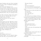 Textelemente beinhalten Dialoge über Aussprache und Namensdiskussionen, wie "Guillotine Agard, Skulduggery says."