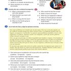 Repaso. Aufgaben über Freiwilligenarbeit, Hygiene, lokale Probleme, Gleichstellung, Diskriminierung. Bild: Personengruppe bei Essen.