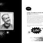 „My name is Billy Monger, but you might know me as Billy Whizz.“ Fröhliches Porträt in schwarzem Rahmen, Sterne.