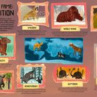 "The Hall of Fame: Beast Edition," Illustrationen prähistorischer Tiere mit Beschreibungen wie Smilodon und Giant Ground Sloth.