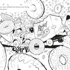 Text: "The two vans collided and donuts went flying all over the place!"

Zwei Lastwagen kollidieren, fliegende Donuts, Chaos.
