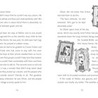 Seiten 72 und 73 mit Text über Oliver, der sich unwohl und isoliert fühlt. Rechts sind groteske Illustrationen in Bilderrahmen.