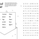 "Puzzle 48: Breakfast at midnight" in geschwungener Schrift. Links Liste mit Wörtern, rechts ein Buchstabengitter.