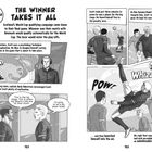 18 November 2025, The Winner Takes It All, Pow, Whizz. Eine Illustration zeigt einen Fußballspieler, der einen Fallrückzieher ausführt.