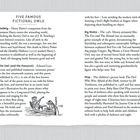 Titel: "Five Famous Fictional Owls". Beschreibungen: Hedwig, The Owl (and the Pussycat), Big Mama, Plop. Illustration: Eule und Katze im Boot.