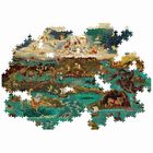 Es handelt sich um ein mythologisches Gemälde-Puzzle mit Göttern und Fabelwesen in einer antiken Landschaft am Meer.