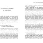 2 MATTHEW CUTHBERT IS SURPRISED. Ein Auszug aus einem Buch mit dichtem Text, beginnt mit Matthew Cuthbert.