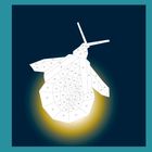 Nummern von 1 bis 69 in einzelnen Feldern. Geometrische Form einer Schnecke, leuchtend auf dunklem Hintergrund.