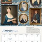 August 2027. Verschiedene Porträts, 1725–1830. Kalender mit Bildern von historischen Porträts.