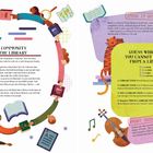 YOUR COMMUNITY IS IN THE LIBRARY. GUESS WHICH ONE YOU CANNOT BORROW FROM A LIBRARY: 1. A book 2. A violin 3. A tiger 4. A person.